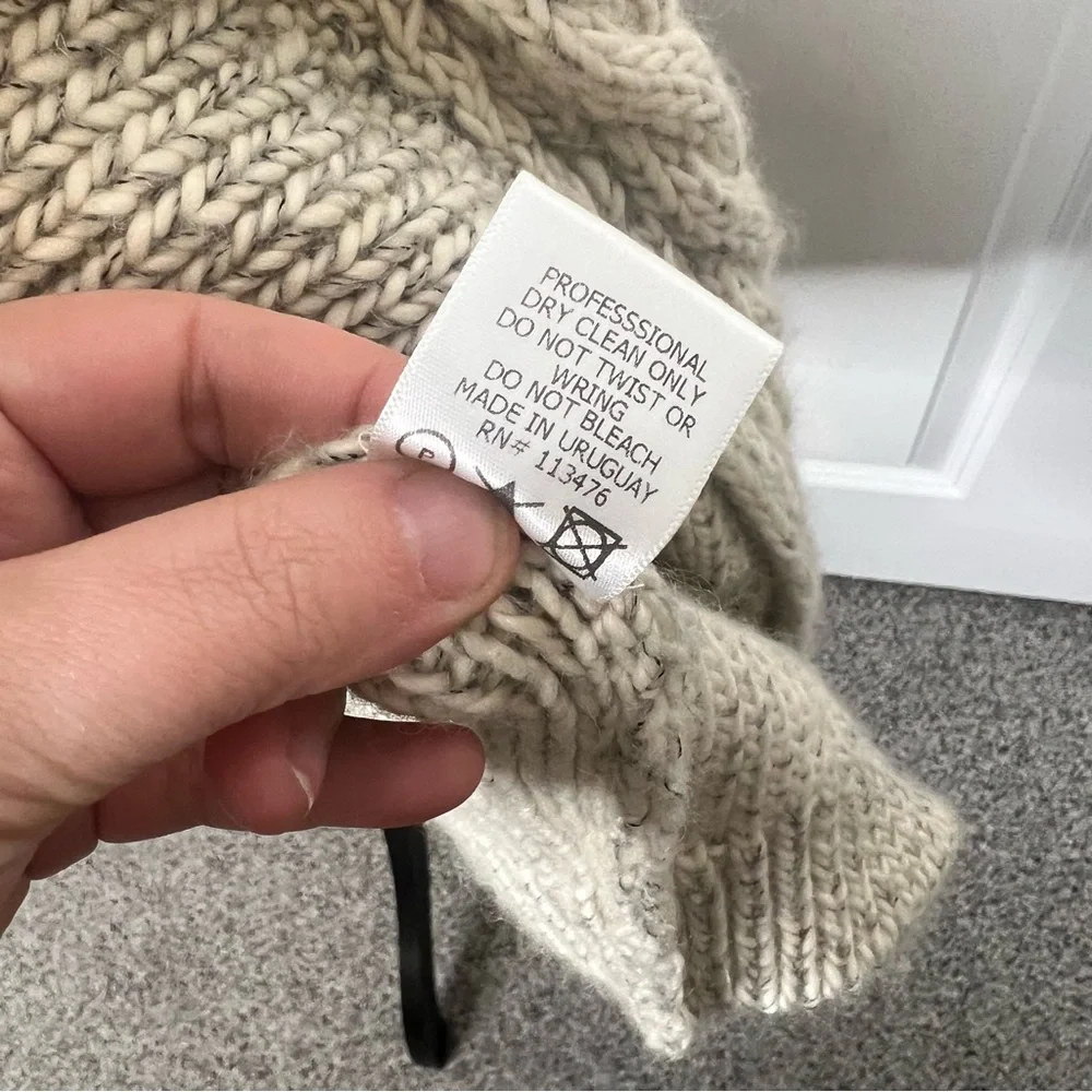 Sz M YIGAL AZROUEL Merino Wool Cardigan Chunky Knit NWOT $625 MSRP